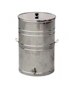 Δοχείο Λαδιού Ανοξείδωτο Ανοιχτό Καπάκι 100 Κιλών 15022 Βιοφάν