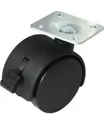 Ρόδα Επίπλων Διπλή 50 mm Φρένου 41725 Oem