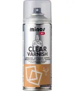 Βερνίκι Ακρυλικό Επαγγελματικό Clear Varnish Διάφανο 9206 Γυαλιστερό 400ml Minos Evochem