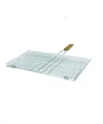 Σχάρα Χρωμίου Βαριάς Κατασκευής  54 Χ 36 Χοντρά Σύρματα Καί Ξύλινο Χέρι 10046 Βιοφάν