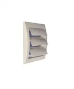 Περσίδα Εξαερισμού Τετράγωνη  ND12Z Φ-125 Λευκή Europlast