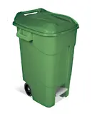 Κάδος Απορριμάτων Μέ Ρόδες Κάι Πετάλ Κήπου 120LT Πράσινος (44426001) Tayg