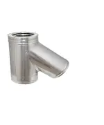 Ημιτάφ 135 Μοιρών Σωλήνας Καπνοδόχου Διπλού Τοιχώματος Ανοξείδωτο Φ130-Φ180 Aisi 304 BA Inoxshell
