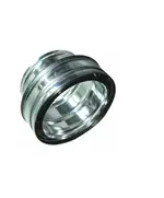 Προσαρμογή Μονού-Διπλού Τοιχώματος Σωλήνας Καπνοδόχου Ανοξείδωτου Φ80-Φ130 Inoxshell