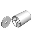 Στόπερ Εξωτερικό Παραθυρορολών Λευκό 24049045-0 Ergohelix