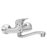 Μπαταρία Τοίχου Κουζίνας Χρωμέ Elit Modea Μέ Καμπύλη Ρουξούνι 00-02009 Viospiral