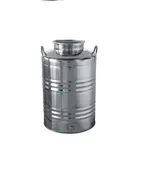 Δοχείο Λαδιού Ανοξείδωτο Ιταλίας 50 Λίτρα TRE.I SRL Inox 18/10 Βιδωτό Καπάκι 15008 Βιοφάν