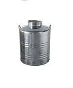 Δοχείο Λαδιού Ανοξείδωτο Ιταλίας 75 Λίτρα TRE.I SRL Inox 18/10 Βιδωτό Καπάκι 15018 Βιοφάν