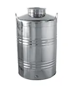 Δοχείο Λαδιού Ανοξείδωτο Ιταλίας 100 Λίτρα TRE.I SRL Inox 18/10 Βιδωτό Καπάκι 15019 Βιοφάν