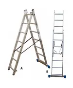 Σκάλα Αλουμινίου Δύο Τεμαχίων 2 Χ 13 Πτυσσόμενη 801213 Ελαφρού Τύπου Evo Profal