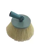 Βούρτσα Στρογγυλή Λευκή Τρίχα 9cm Διαμέτρου  20cm A&D