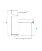 Μπαταρία Νιπτήρα Μίας Οπής 10-09500 Callista Viospiral