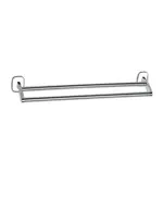 Πετσετοθήκη Μπάνιου Διπλή 60cm Χρωμέ 24-7210 Mercury Novo Viospiral