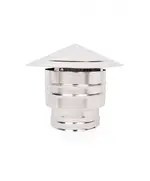 Καπέλο Αντιανεμικό Θυληκό Διπλού Τοιχώματος Φ180-230 Θηλυκό  Aisi 316 BA Ανοξείδωτο Αντιμαγνητικό Inoxshell