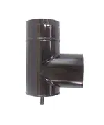 Τάφ Σόμπας Εμαγιέ Μαύρο  Φ 150 12128 Βιοφάν