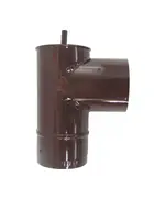 Τάφ Γιά Σωλήνα Σόμπας Φ 120 Εμαγιέ Καφέ 12115 Βιοφάν