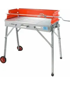 Ψησταριά Κάρβουνου Λυόμενη Γαλβανιζέ Μέ Κόκκινη Πλάτη Γ 10425 Βιοφάν