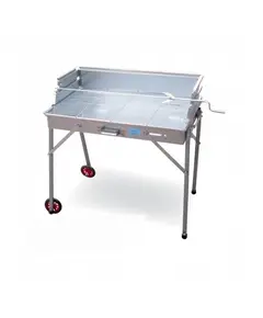 Ψησταριά Κάρβουνου Λυόμενη Γαλβανιζέ Μέ Πλάτη Γ 10470 Βιοφάν