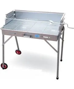 Ψησταριά Κάρβουνου Λυόμενη Γαλβανιζέ Μέ Γαλβανιζέ Πλάτη Β 10471 Βιοφάν