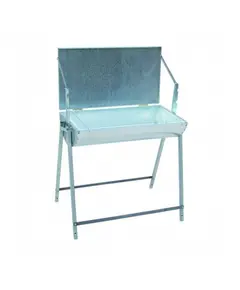 Ψησταριά Κάρβουνου Λυόμενη Οβάλ Γαλβανιζέ Μέ Καπάκι Α 10498 Βιοφάν