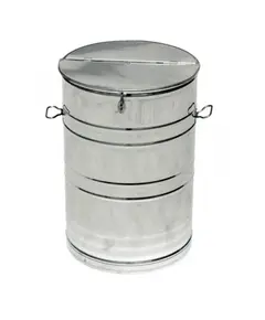 Δοχείο Λαδιού Ανοξείδωτο 75 Κιλών Μισοκάπακο 15012 Βιοφάν