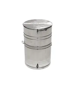 Δοχείο Λαδιού Ανοξείδωτο 300 Κιλών Μισοκάπακο 15016 Βιοφάν