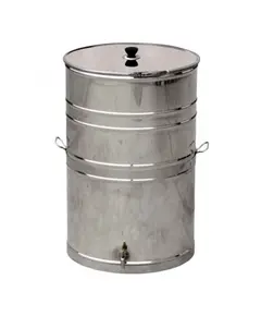 Δοχείο Λαδιού Ανοξείδωτο Ανοιχτό Καπάκι 75 Κιλών 15021 Βιοφάν