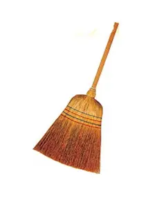 Σκούπα Ψάθινη Μέ Κοντάρι Oem