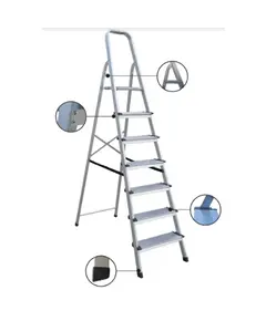 Σκάλα Αλουμινίου 2+1 Βαριάς Κατασκευής 206201 Plus Profal