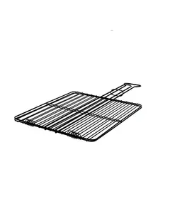 Σχάρα Ψησίματος Ίσια Στενή Αντικολλητική Τύπου Τεφάλ 40 Χ 33 Μαύρη Βιοφάν