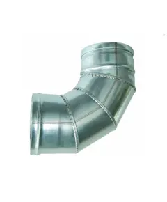 Γωνία Καμινάδας Βαρέως Τύπου Γιά Μπουρί Φ-230 Γαλβανιζέ 90 Μοιρών Inoxshell