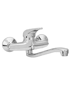 Μπαταρία Τοίχου Κουζίνας Χρωμέ Elit Modea Μέ Καμπύλη Ρουξούνι 00-02009 Viospiral