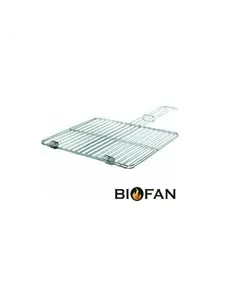 Σχάρα Ψησίματος Χρωμίου Διπλή Ίσια 10000 33x29 Βιοφάν