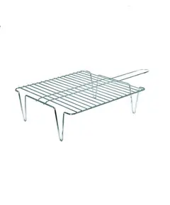 Ανοξείδωτη Σχάρα BBQ Συρμάτινη Με Λαβή Και Πόδια 10154 Βιοφάν