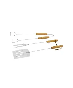 Σέτ Εργαλείων BBQ Ψησταριάς Χρωμίου 3 Τεμαχίων 40 Εκατοστών 10350 Βιοφάν