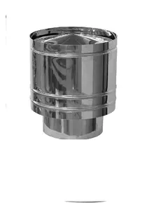 Καπέλο Αντιανεμικό Βαρελάκι Ανοξείδωτο Φ-300 Βαρέως Τύπου Aisi 304 Ba Αντιμαγνητικό Inoxshell