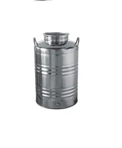 Δοχείο Λαδιού Ανοξείδωτο Ιταλίας 50 Λίτρα TRE.I SRL Inox 18/10 Βιδωτό Καπάκι 15008 Βιοφάν