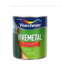 Ντουκόχρωμα Μετάλλων Vivemetal 2.5lt Μαύρο Γυαλιστερό Βιβεχρώμ
