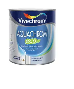 Ριπολίνη Νερού Λευκή Μάτ Aquachrom Eco 5lt Βιβεχρώμ