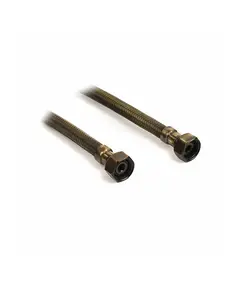 Σπιράλ Σύνδεσης Μπρονζέ Aisi 304 Inox 1/2΄΄χ 1/2΄΄ 00-0184/BS 40CM Viospiral