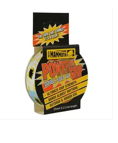 Ταινία Αφρώδης Διπλής Επικολλήσεως Αυτοκόλλητη Διάφανη 25mm X 2.5M Powerfullgrip Everbuild