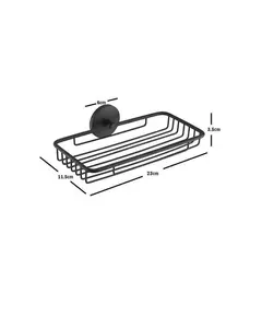 Σπογγοθήκη 220 CM X 105 CM Επιτοίχια Μαύρη 24-08218/Β Verso Novo Viospiral