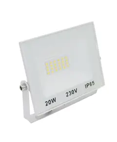 ΠΡΟΒΟΛΕΑΣ LED SMD ΑΛΟΥΜΙΝΙΟΥ ΨΥΧΡΟ 6200Κ IP65 230 VOLT 20 WATT  ΛΕΥΚΟΣ 3-38200 ADELEQ