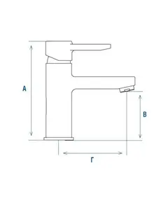 Μπαταρία Νιπτήρα Μίας Οπής 10-09500 Callista Viospiral
