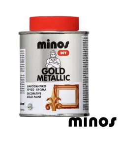 Χρυσό Μεταλλικό Διακοσμητικό Χρώμα 180 ml Gold Metallic Minos Mercola
