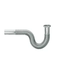 Σιφώνι Νιπτήρος Σπιράλ 1 1/4"xΦ32 Εύκαμπτο Ανοξείδωτο Novo 14-5148/S Viospiral