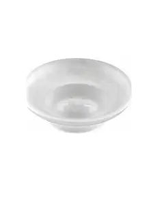 Πιάτο Ανταλλακτικό Σαπουνοθήκης Επιτοίχια Γυάλινη Λευκή 24-07236 Viospiral