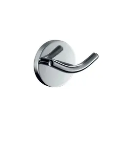 Άγκιστρο Μπάνιου Χρωμέ Διπλό Μέ Βίδες 24-08001 Verso Novo Viospiral