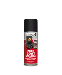 Σπρέι Θερμοκρασίας Μαύρο 400 ml Tech Fire Coat Minos