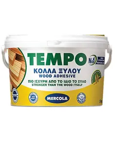Κόλλα Ξύλου Κρυσταλλική 5 Κιλών Tempo Mercola